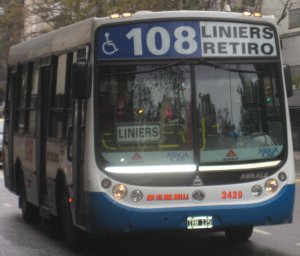 Recorrido de la Línea 108 en Buenos Aires